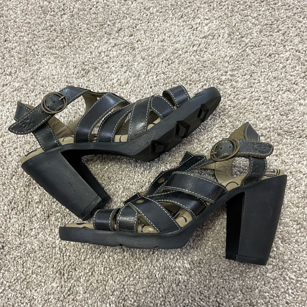 Fly London Strappy Maye Wedges - Picture 5 of 13